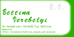 bettina verebelyi business card